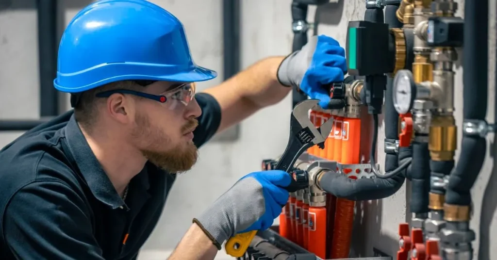 gas line maintenance signs